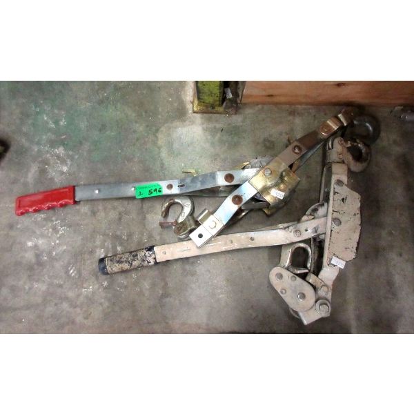 2 Come Along Winches - Preowned - As Is
