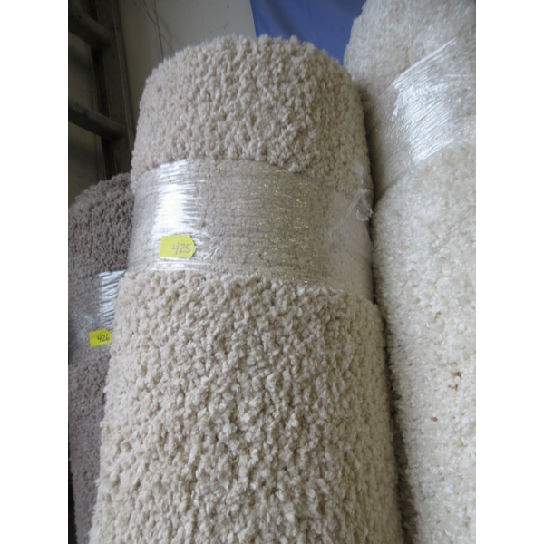 8' x 10' Beige Shag Area Carpet