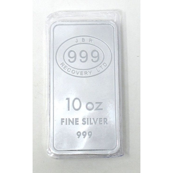 10 Oz .999 Silver JBR Bar