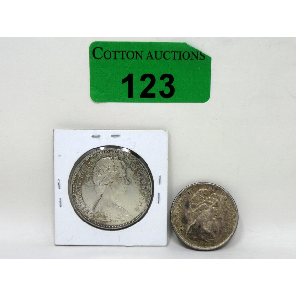 1966 Canadian 80% Silver Dollar & 50¢ Coin Set