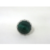 Image 2 : Two .925 Silver Crystal Gemstone Dinner Rings