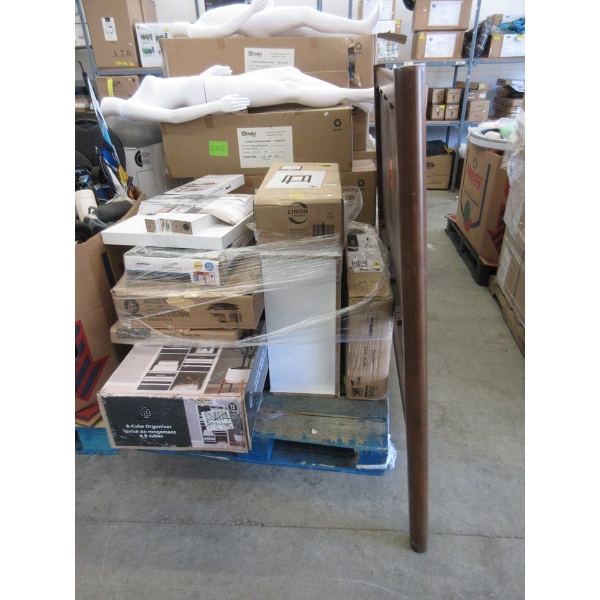 Skid of Assorted Flat Pack Furniture