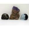 Image 2 : 3 Hand-Carved 3D Gemstone Skulls 