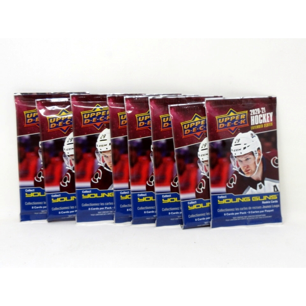 8 Packs of 2020-21 Upper Deck Hockey Cards