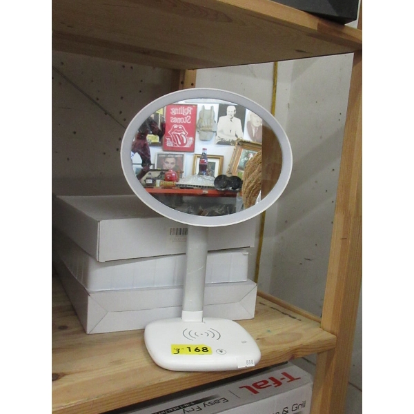 3 New Titling LED Vanity Mirrors w/ Charging Bases