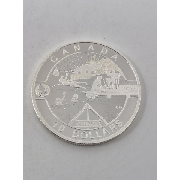 1/2 Oz .9999 Silver 2013 Canada Summertime Coin