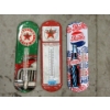 Image 1 : 2 New Texaco and 1 New Pepsi-Cola Thermometer 