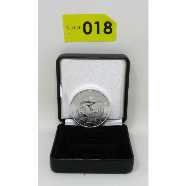2 Oz .9999 Silver 2025 Canada Goose Coin 