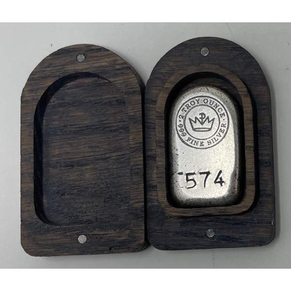 Limited Edition 2 Oz .999 Silver 2022 Tombstone Bar 