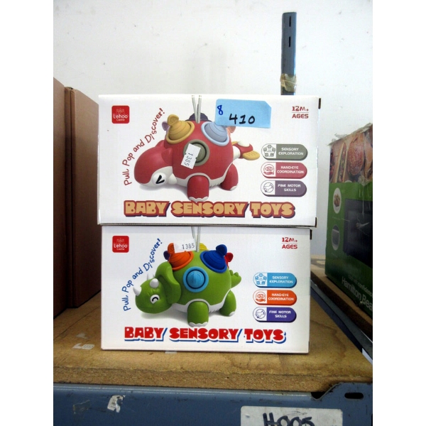 8 New Baby Sensory Toys - Pop-Pull-& Discover