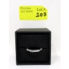 Image 2 : Emerald Sterling Silver Eternity Ring