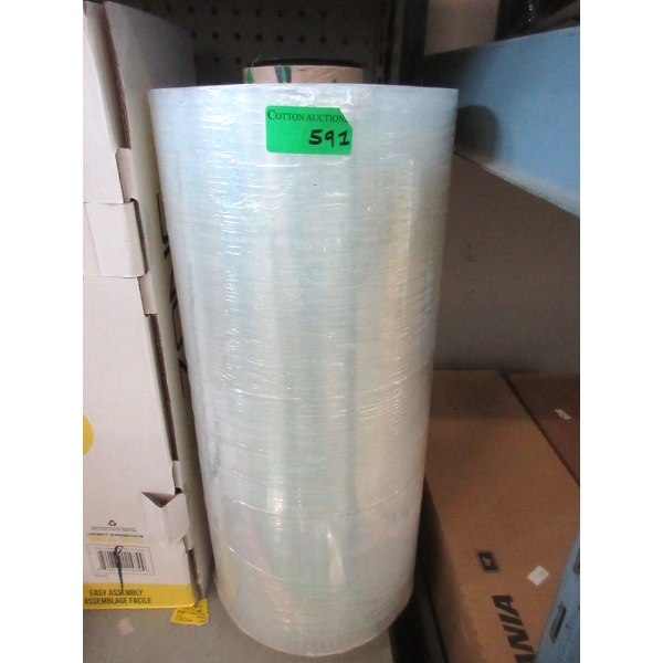 20" Wide Roll of Plastic Wrap - 3" thick roll