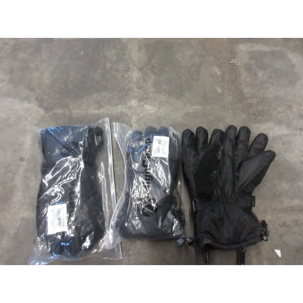 3 New Pairs of High Camp Ski & Snow Gloves - XL