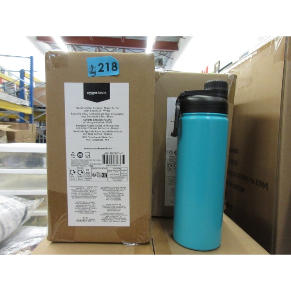 3 New 20 Oz. Stainless Steel Water Bottles - Teal