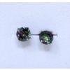 Image 1 : New One Carat Mystic Topaz Stud Earrings 