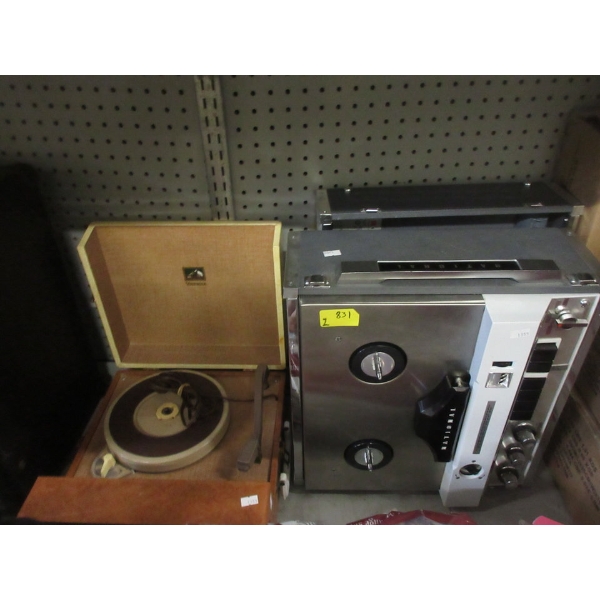 Vintage Reel-to-Reel Recorder & Portable Record Player