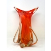 Image 1 : MCM Orange Canadian Chalet Art Glass Vase