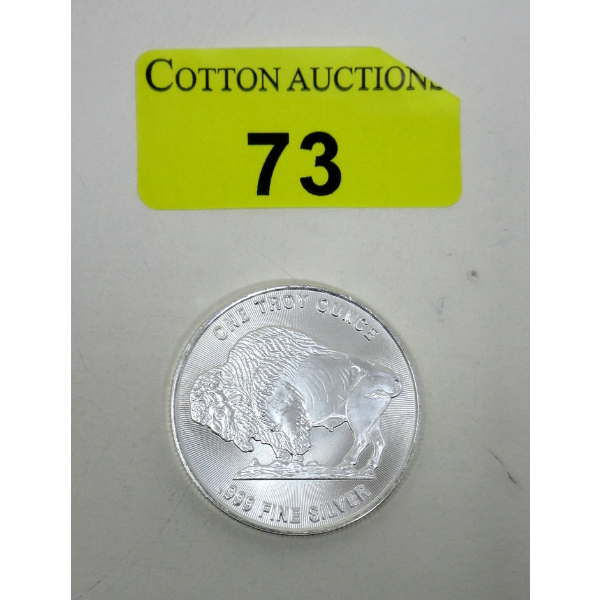 1 Oz .999 Silver Buffalo/ Indigenous Round 