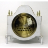 Image 4 : Vintage Porcelain Clock with Dresden Dial - Has Key