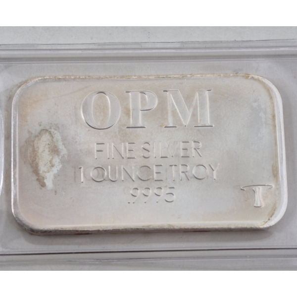 1 Oz .9995 Silver OPM Bar