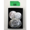 Image 1 : 5 x 1 Oz .999 Silver Trade Unit USA Rounds 