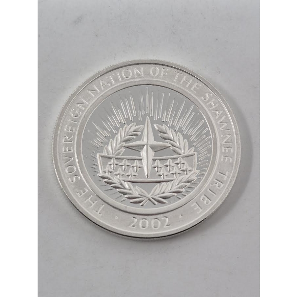 1 Oz .999 Silver 2002 Chief Tecumseh Coin