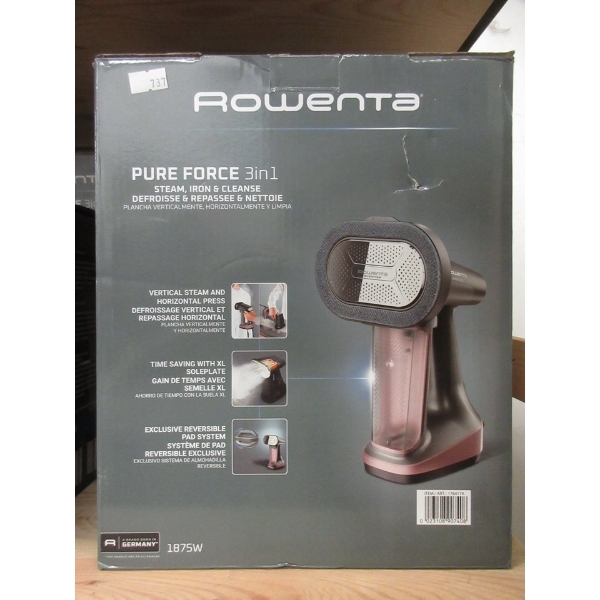 Rowenta Pure Force 3-in-1 Garment Steamer