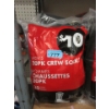Image 1 : 4 New Bags of 20 Pairs of Men's Black Crew Socks