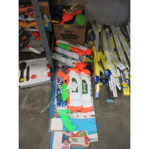 Large Lot of XShot Water and Other Toy Guns