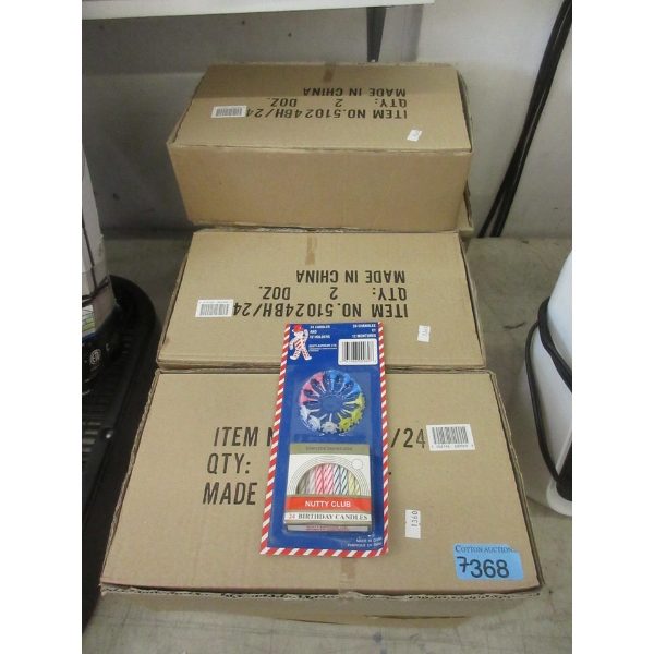 7 New Cases of Nutty Club Birthday Candle Sets