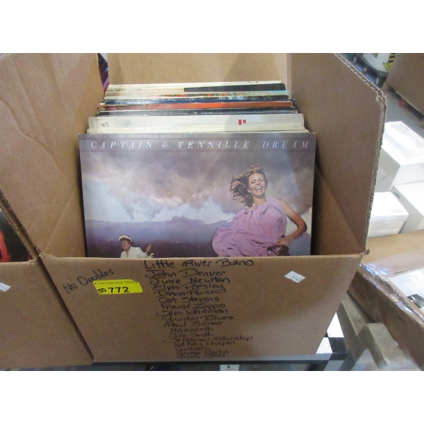 50 Vintage Vinyl LP Records - Majority are 1970s