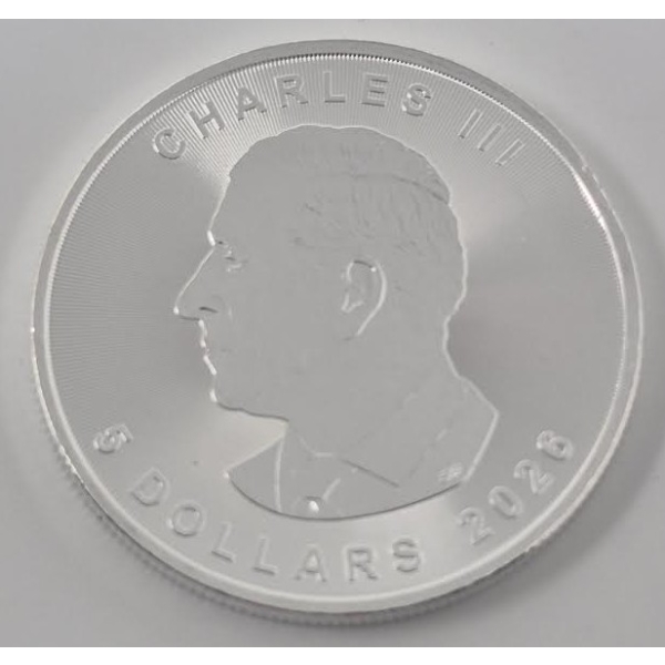 1 Oz .9999 Silver 2026 Canada Maple Leaf Coin