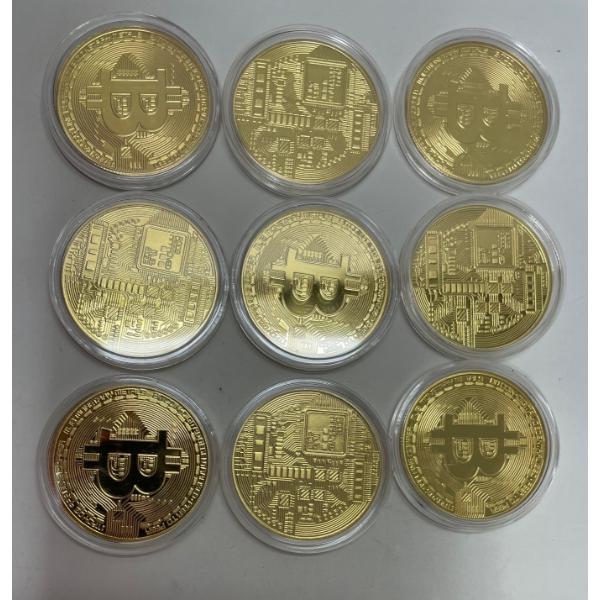 9 x Novelty Bitcoin Rounds 