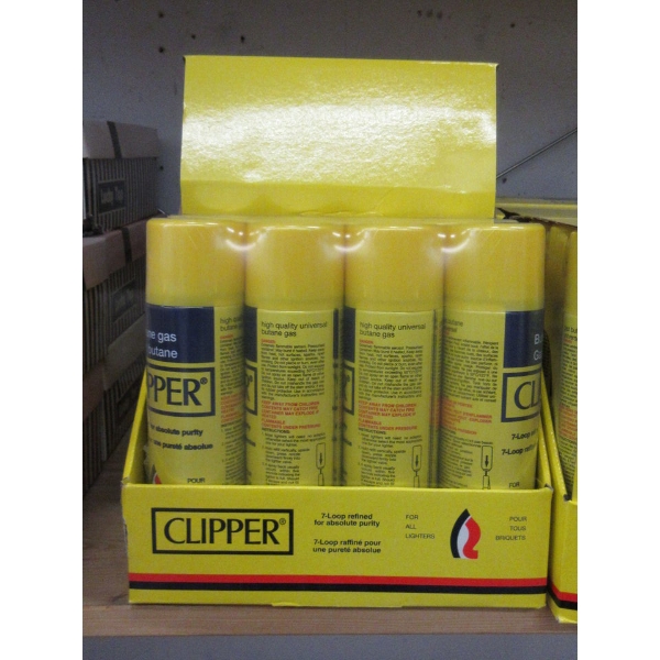 Case of 12 Clipper Butane Gas for Lighters