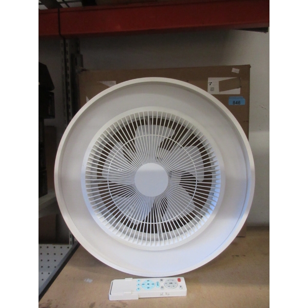 White 20" Ceiling Fan with Remote