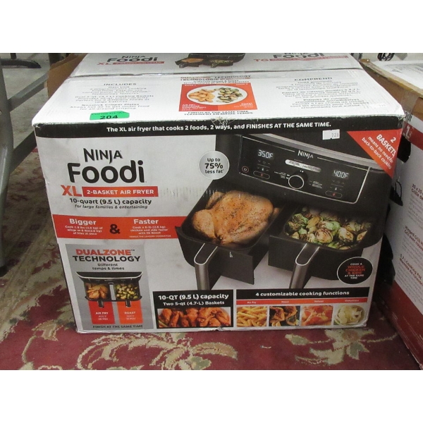 Ninja Foodi XL 2-Basket Air Fryer - Dual Zone Tech
