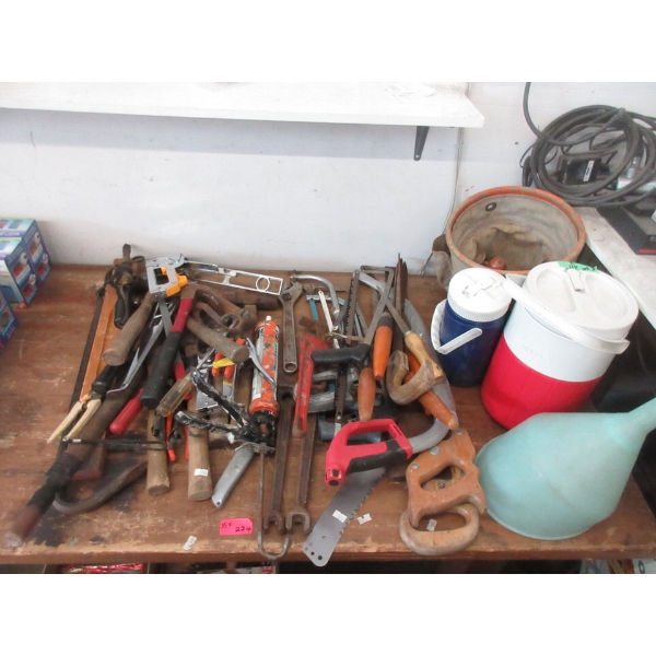 35+ Piece Lot of Assorted Saws & Hand Tools