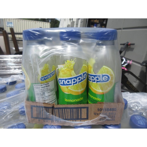 4 Cases of Snapple "Lemonade" Beverage