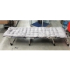 Image 1 : Low Foldable Cot Lounger with Padded Cushion