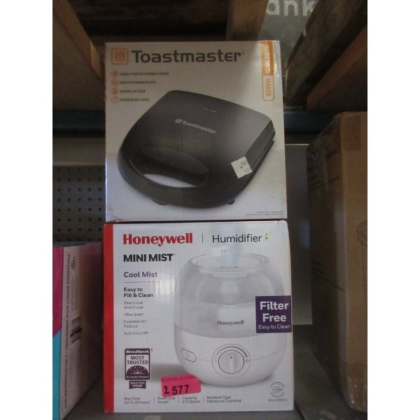 Honeywell Humidifier & Toastmaster Sandwich Maker