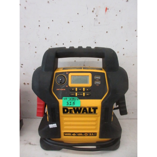 DeWalt Jump Starter/Inflator - No knob