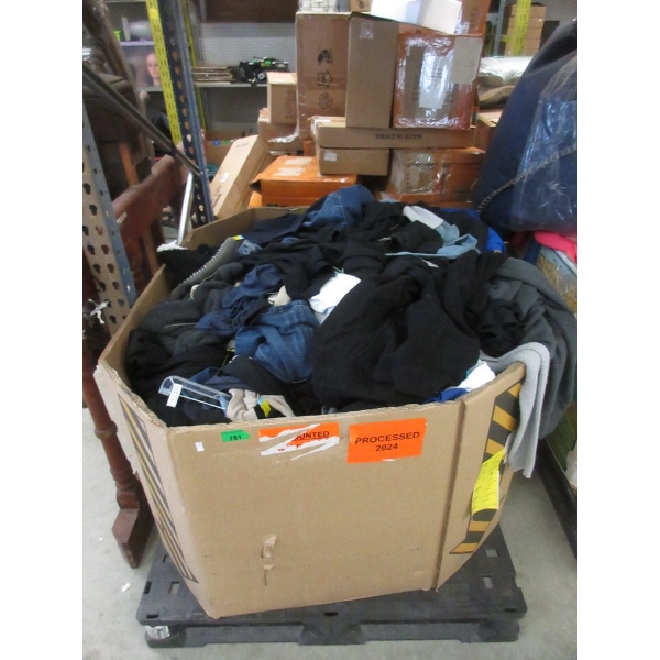 Skid of Overstock and Customer Return Clothing 