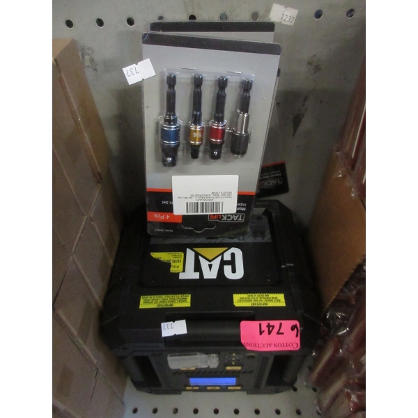 CAT Power Station & 5 New Tacklife Socket Adapter/Extension Bit Sets
