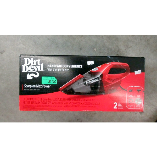 Dirt Devil Scorpion Max Power Hand Vacuum