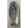 Image 1 : 3 Oz .999 Silver 2D Skeleton Art Bar