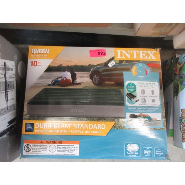 Intex Queen Size Inflatable Dura-Beam Mattress