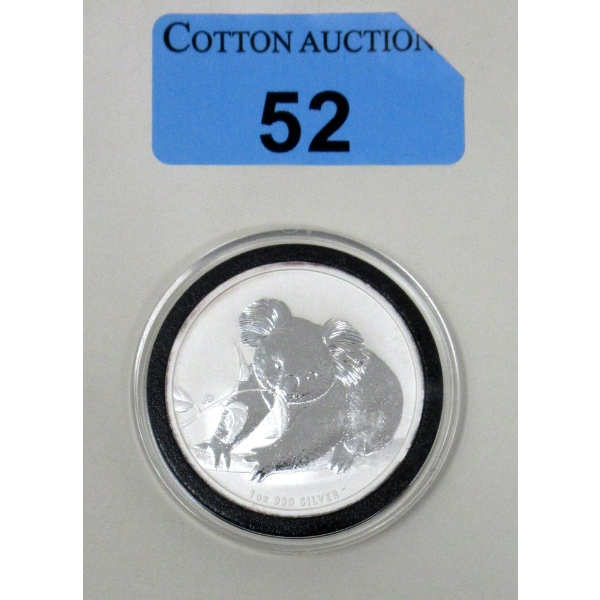 1 Oz .999 Silver 2010 Australian Koala Coin 