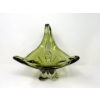 Image 1 : Mid-Century Chalet Green Glass Centerpiece Bowl
