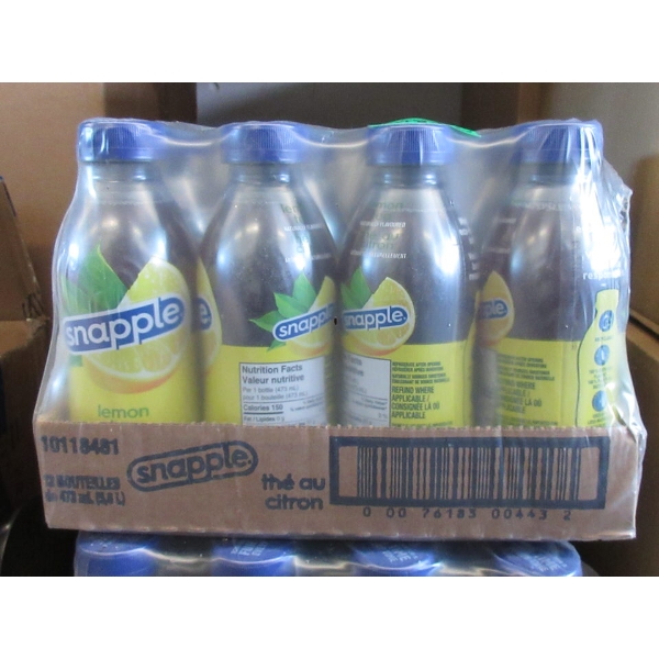 7 Cases of Snapple "Lemon Tea" Beverage