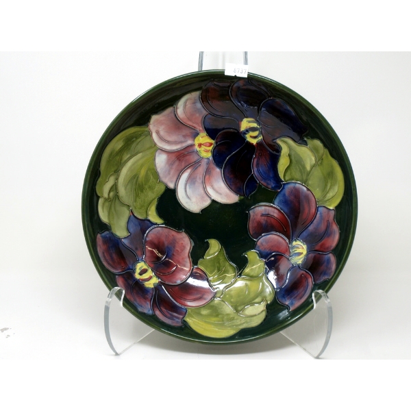 Vintage Large Moorcroft "Clematis" Bowl - Signed